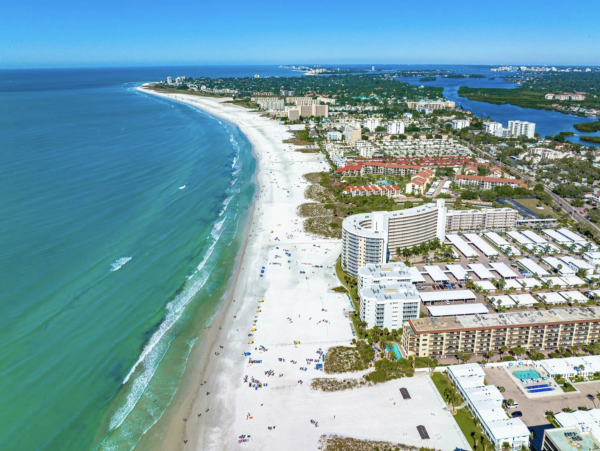 Siesta Key Beachfront Two Bedroom Vacation Condo